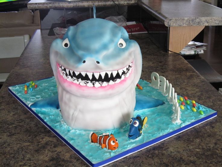 Finding Nemo Bruce The Shark Cake