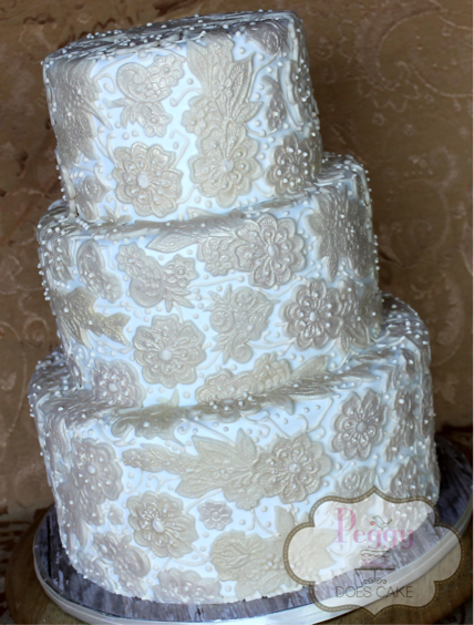 Fondant Lace Molds Wedding Cake Fondant Lace Molds Wedding Cake