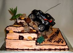 Four-Wheel Birthday Cake