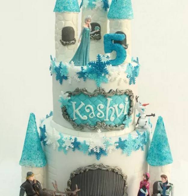 Frozen Castle Cake