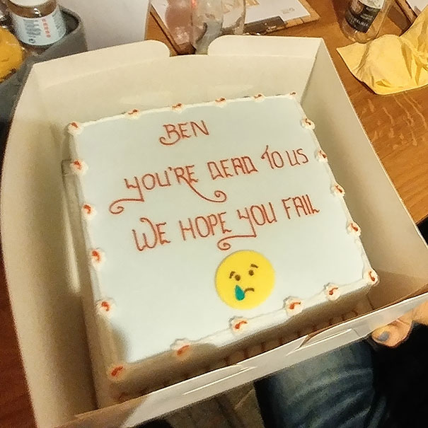 Funny Farewell Cake Leaving the Job