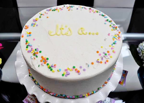 Gender Reveal Cake