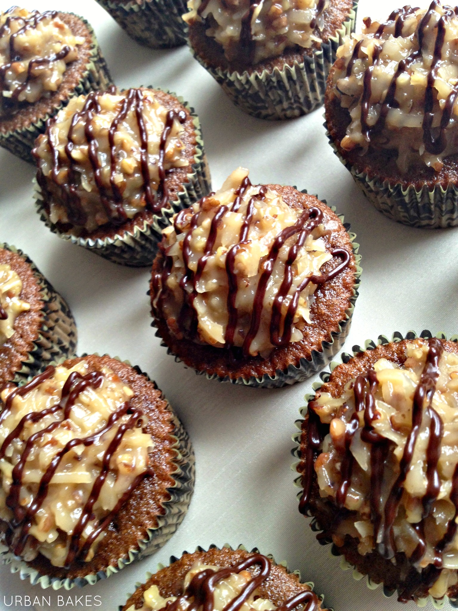 German Chocolate Cupcakes Recipe