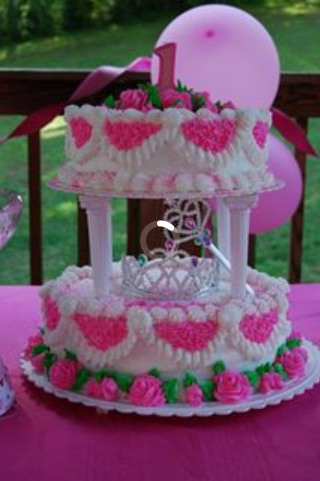Girls Birthday Cake with Buttercream Frosting