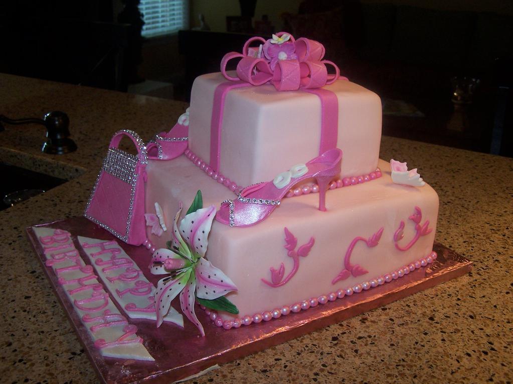 Girly Girl Birthday Cake