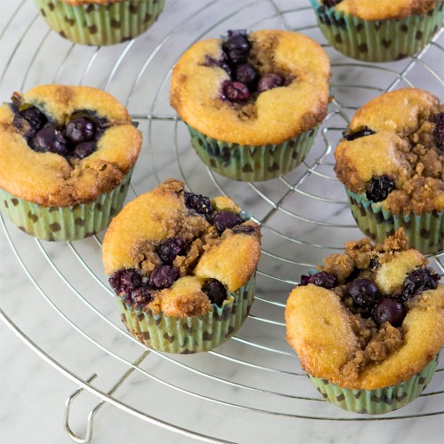 Gluten Free Lemon Blueberry Cupcakes