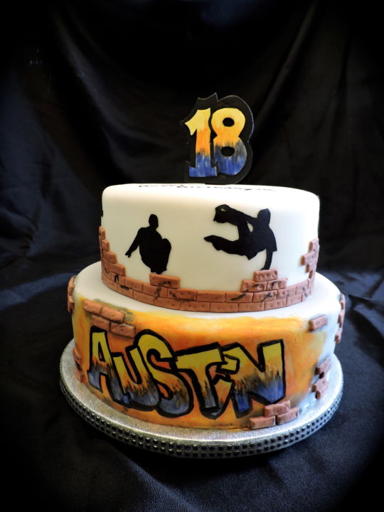 Graffiti Birthday Cake