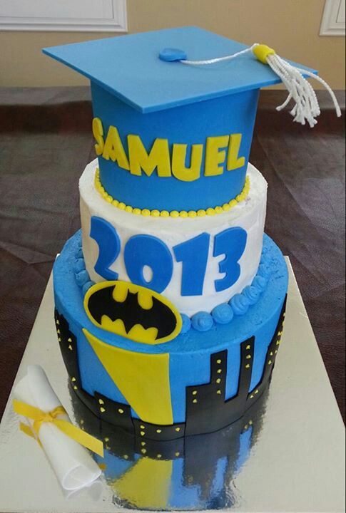 8 Photos of Batman High School Graduation Cakes 8 Photos of Batman High School Graduation Cakes