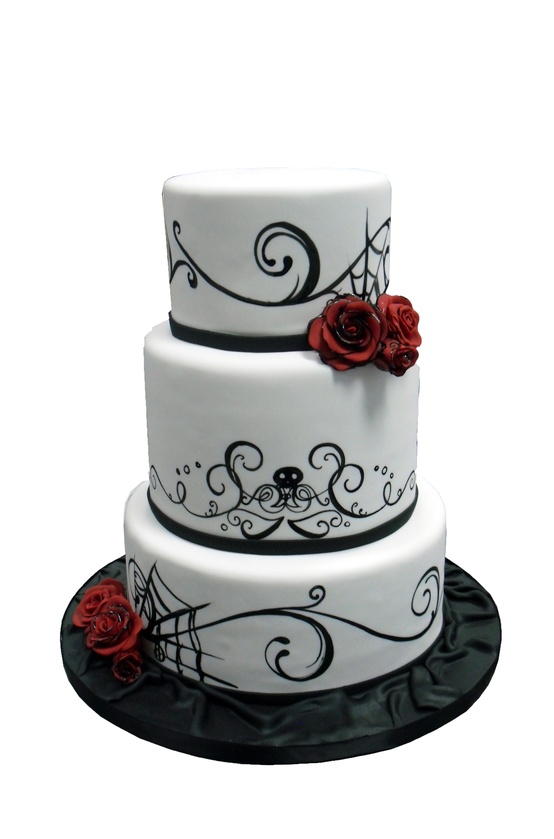 Halloween Wedding Cake Halloween Wedding Cake