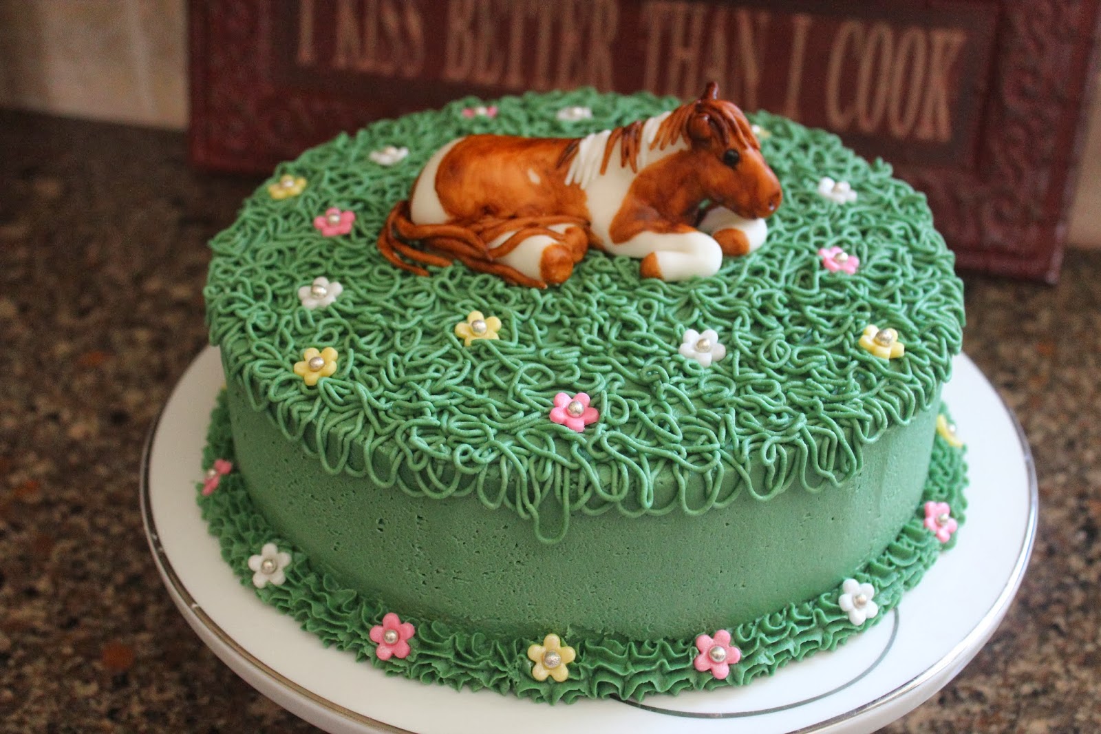 Happy Birthday Horse Cake