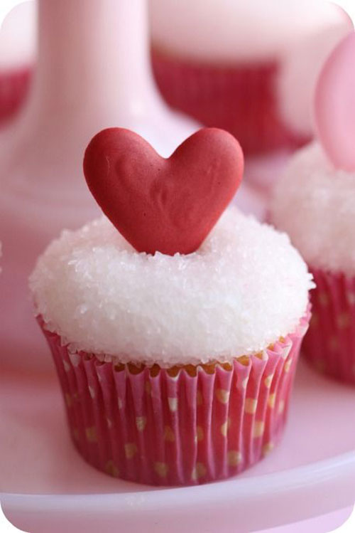 Heart Valentine's Day Cupcakes Heart Valentine's Day Cupcakes