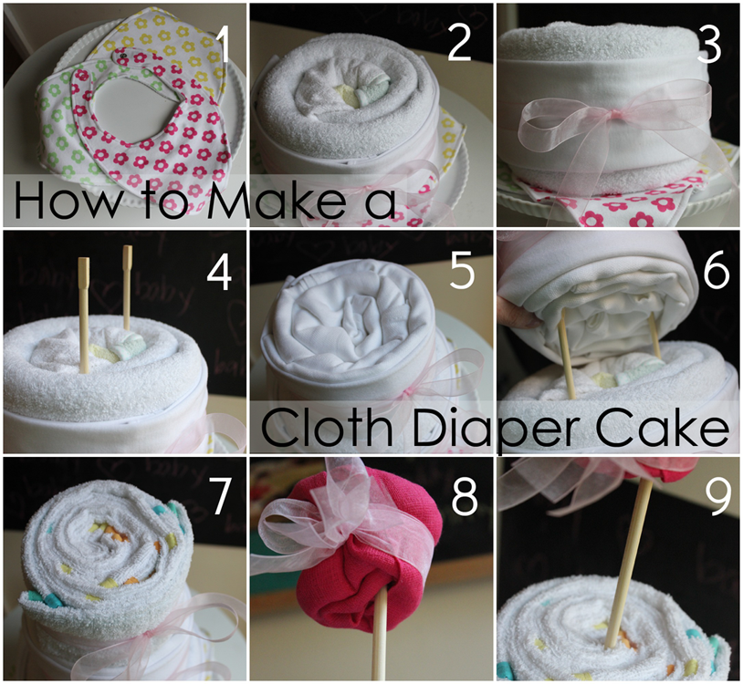 How to Make Cloth Diaper Cakes