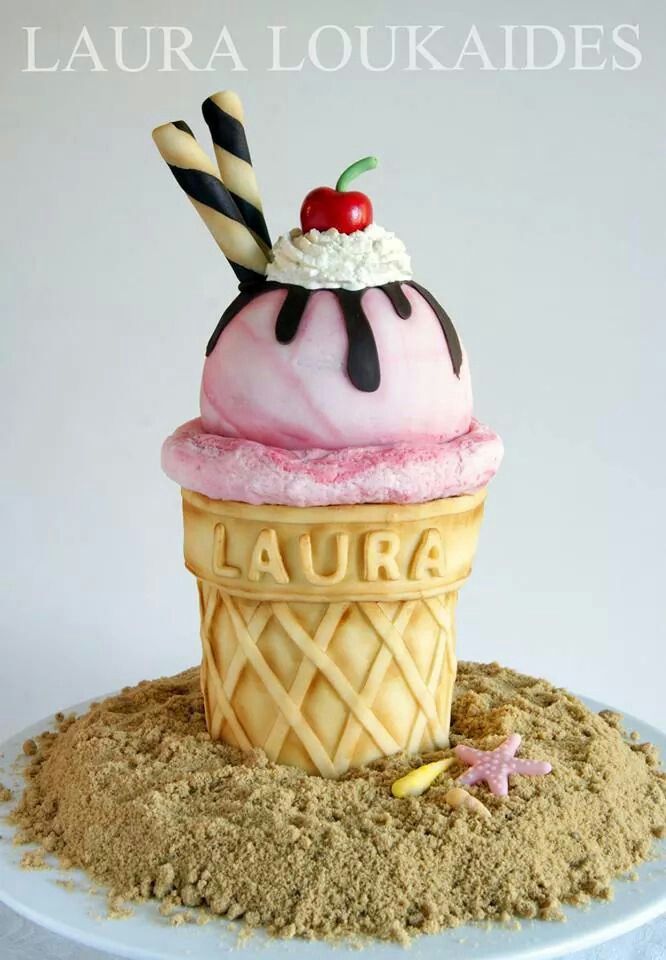 Ice Cream Cone Cake