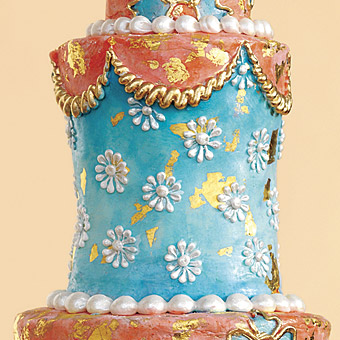 Jewel Tone Wedding Cake