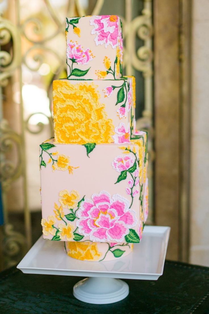 Jewel-Toned Wedding Cake