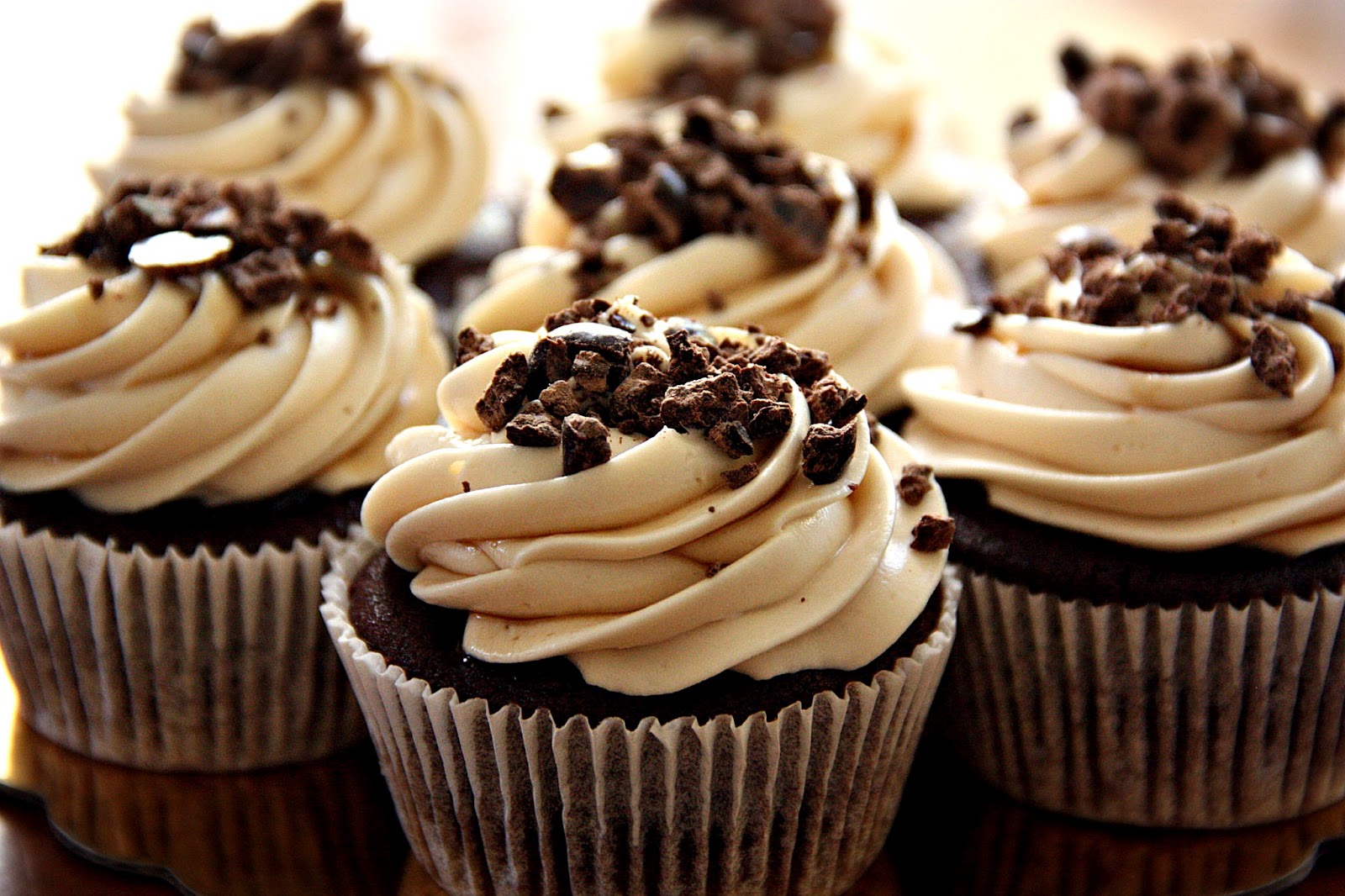 Kahlua Cupcakes with Chocolate Frosting