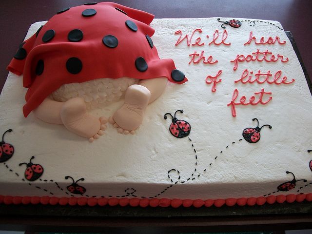 Ladybug Baby Shower Sheet Cakes