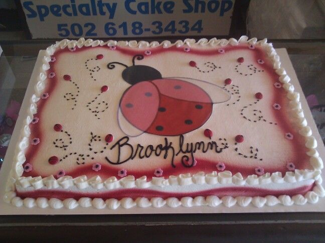 Ladybug Baby Shower Sheet Cakes