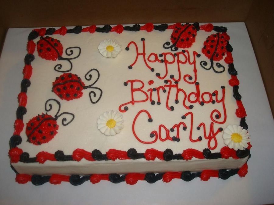 Ladybug Sheet Cake Ideas