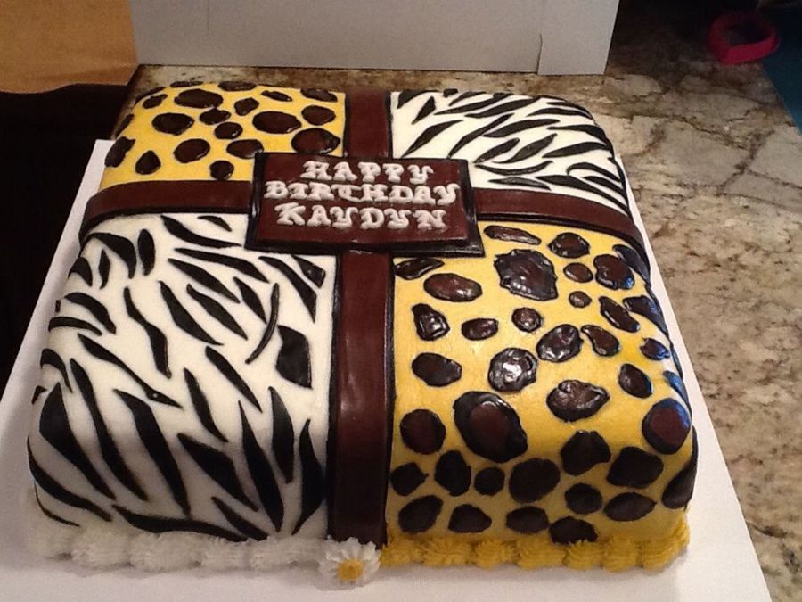Leopard Animal Print Cake