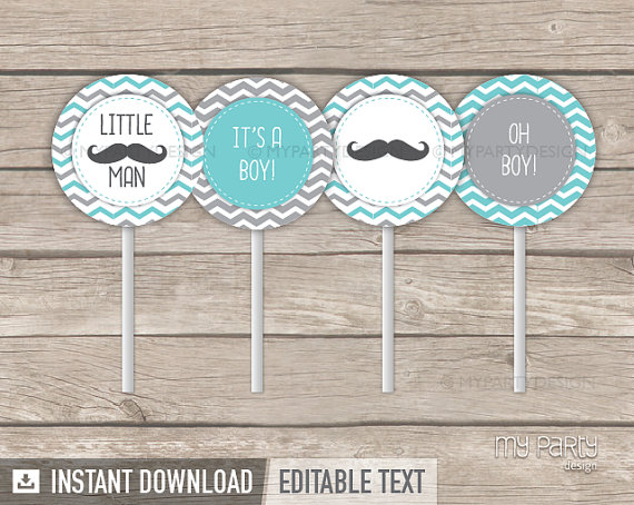 Little Man Baby Shower Printables