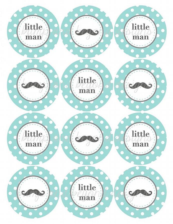 Little Man Baby Shower Printables