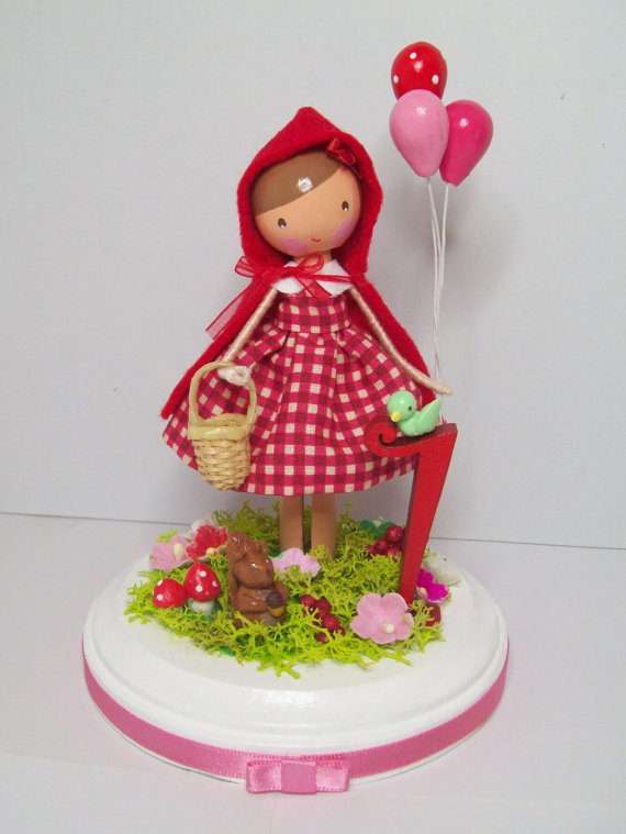 Little-Red-Riding-Hood-Cake-Topper Little-Red-Riding-Hood-Cake-Topper