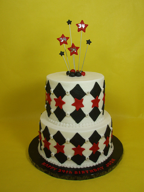 Masculine Birthday Cake 34th Masculine Birthday Cake 34th