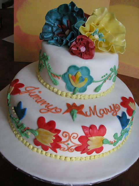 Mexican Wedding Fiesta Cake