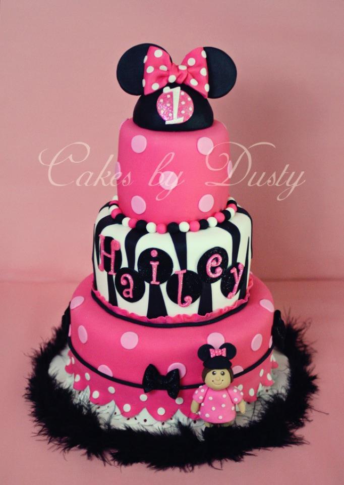 Minnie Mouse 1st Birthday Girl Cake