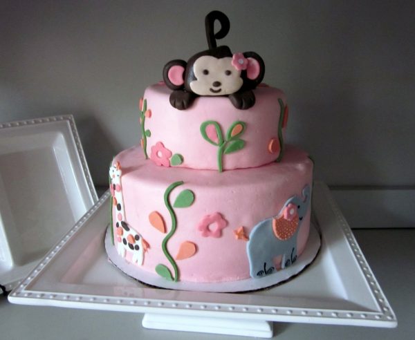 Monkey Girl Baby Shower Cake Ideas Monkey Girl Baby Shower Cake Ideas
