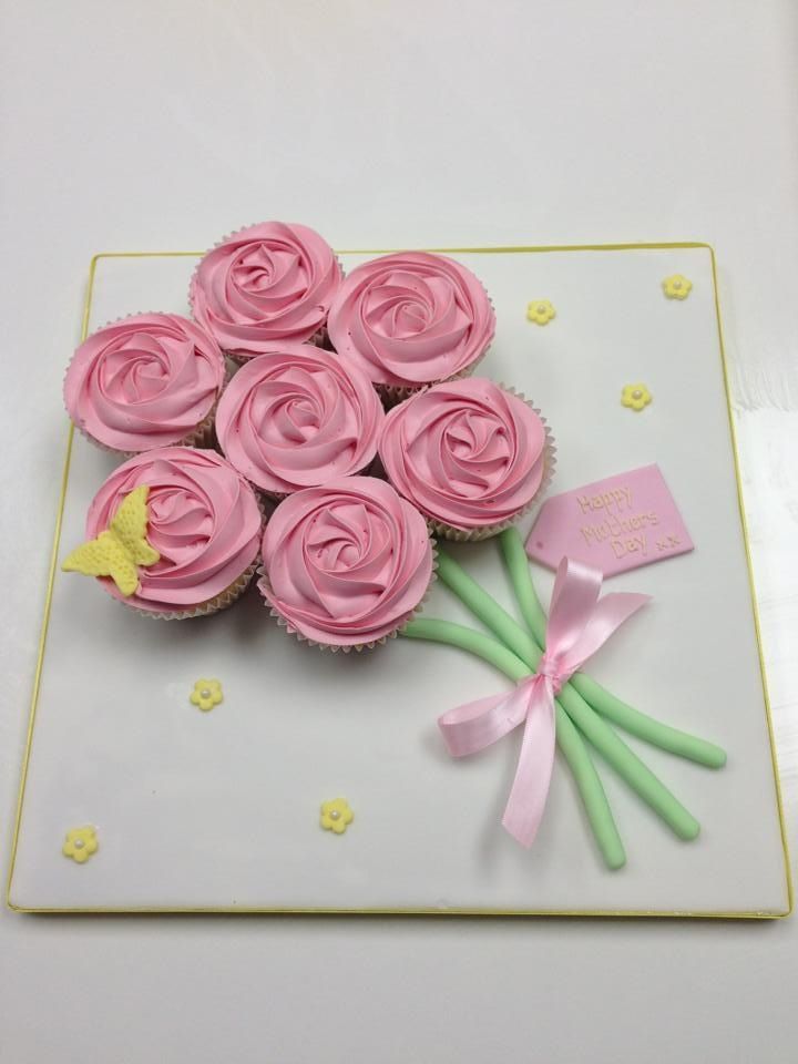 7 Photos of Mother's Day Bouquet In Cupcakes And Cakes