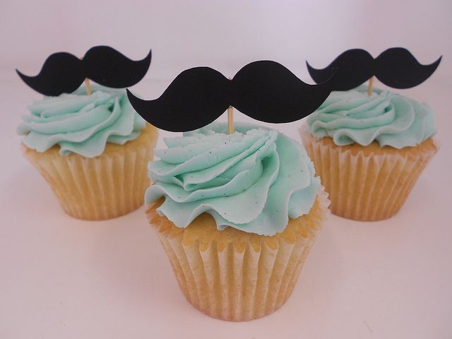 Mustache Cupcakes