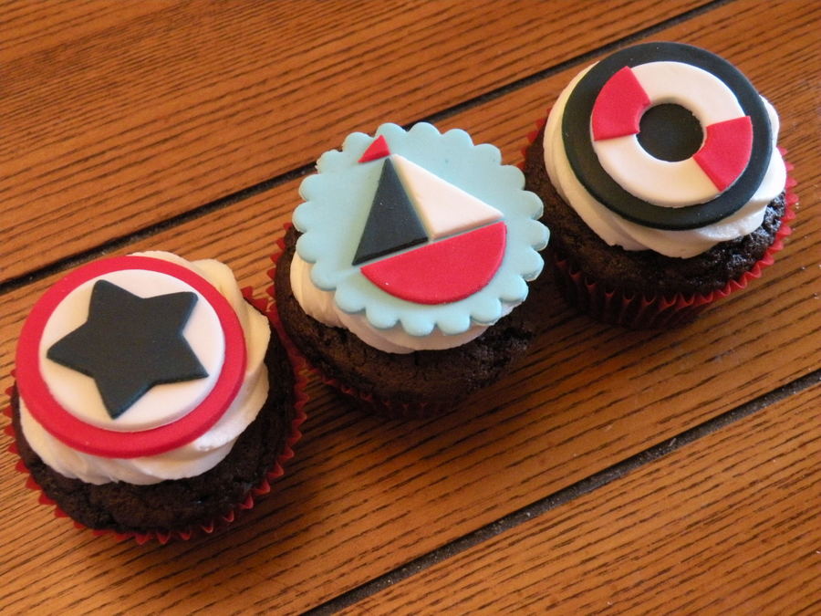Nautical Baby Shower Cupcakes Nautical Baby Shower Cupcakes