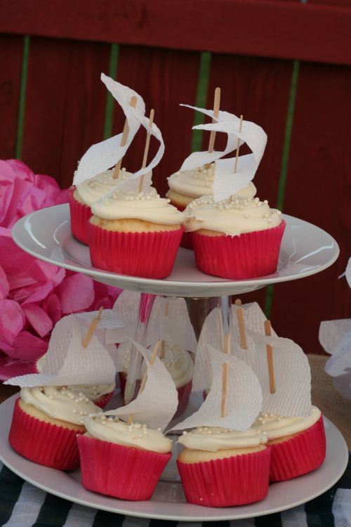 Nautical Themed Baby Shower Cupcakes Nautical Themed Baby Shower Cupcakes