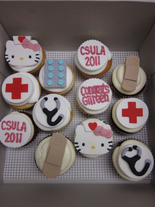 Nurse Hello Kitty Cupcakes