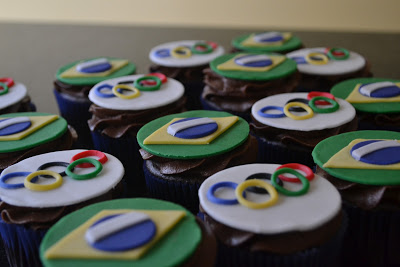 Olympic-themed Cupcakes