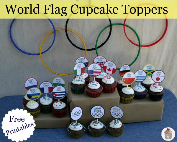 Olympics Printable Cupcake Toppers