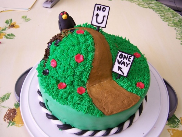 Over the Hill Cake Decorations