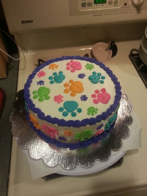 Paw Print Cake Ideas