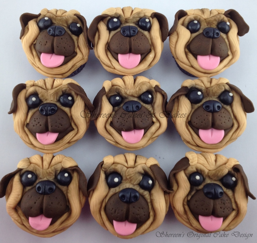 Pug Cupcakes