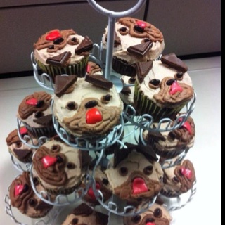 Pug Cupcakes