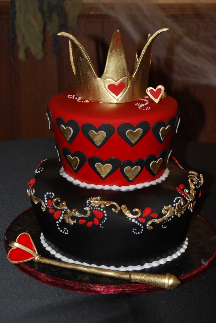 Queen of Hearts Birthday Cake Queen of Hearts Birthday Cake