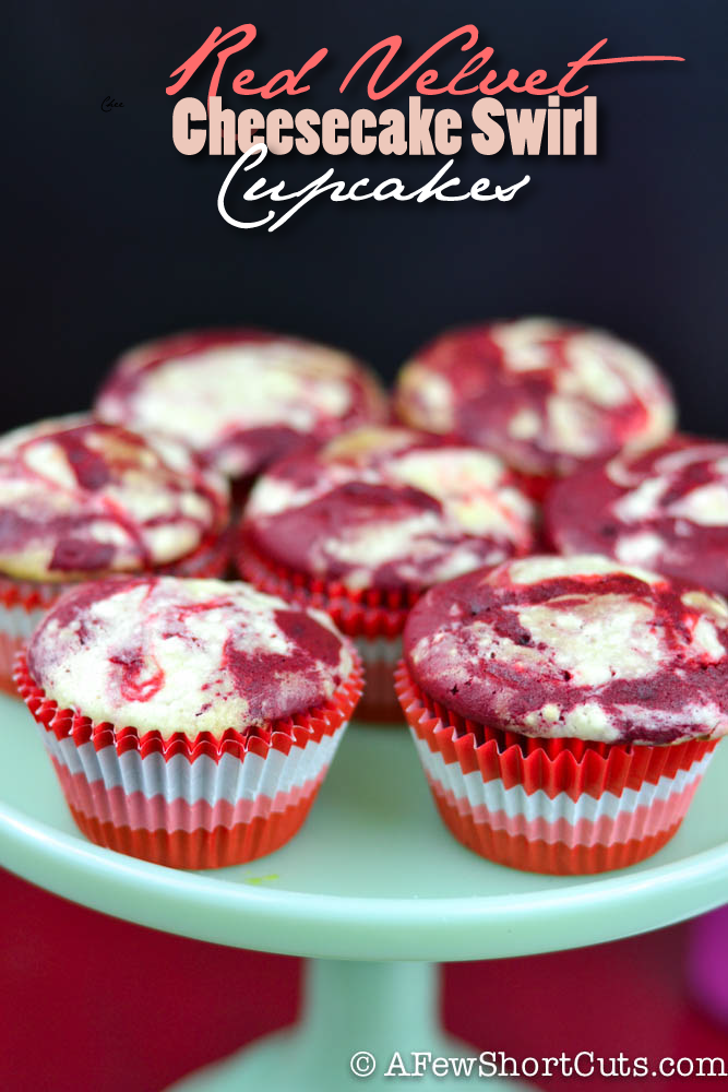 Red Velvet Swirl Cheesecake Cupcakes Recipe