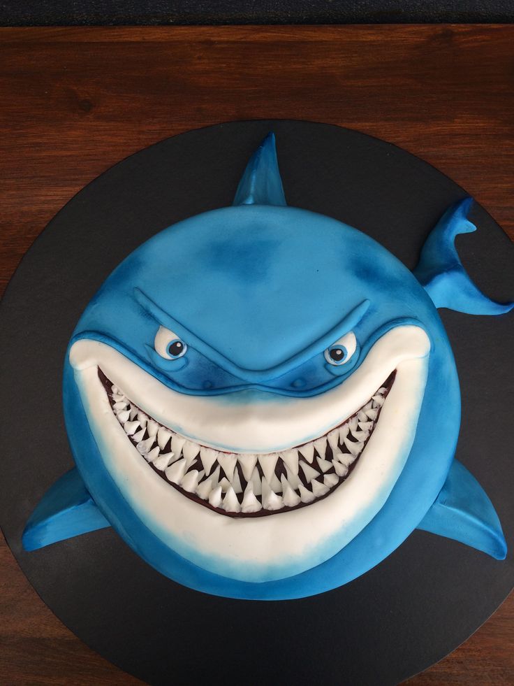 Shark Birthday Party Cake
