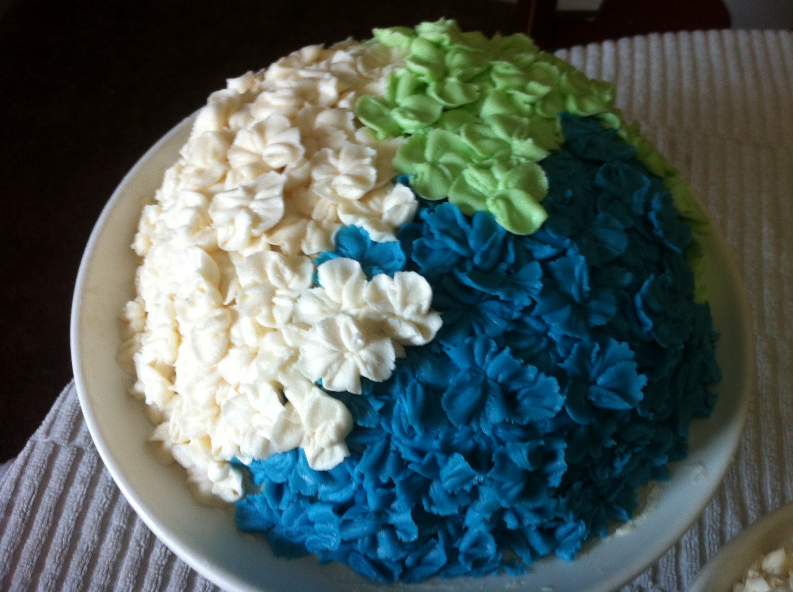 Sheet Cake with Hydrangea