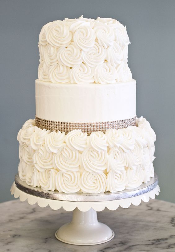 Simple Elegant Wedding Cake