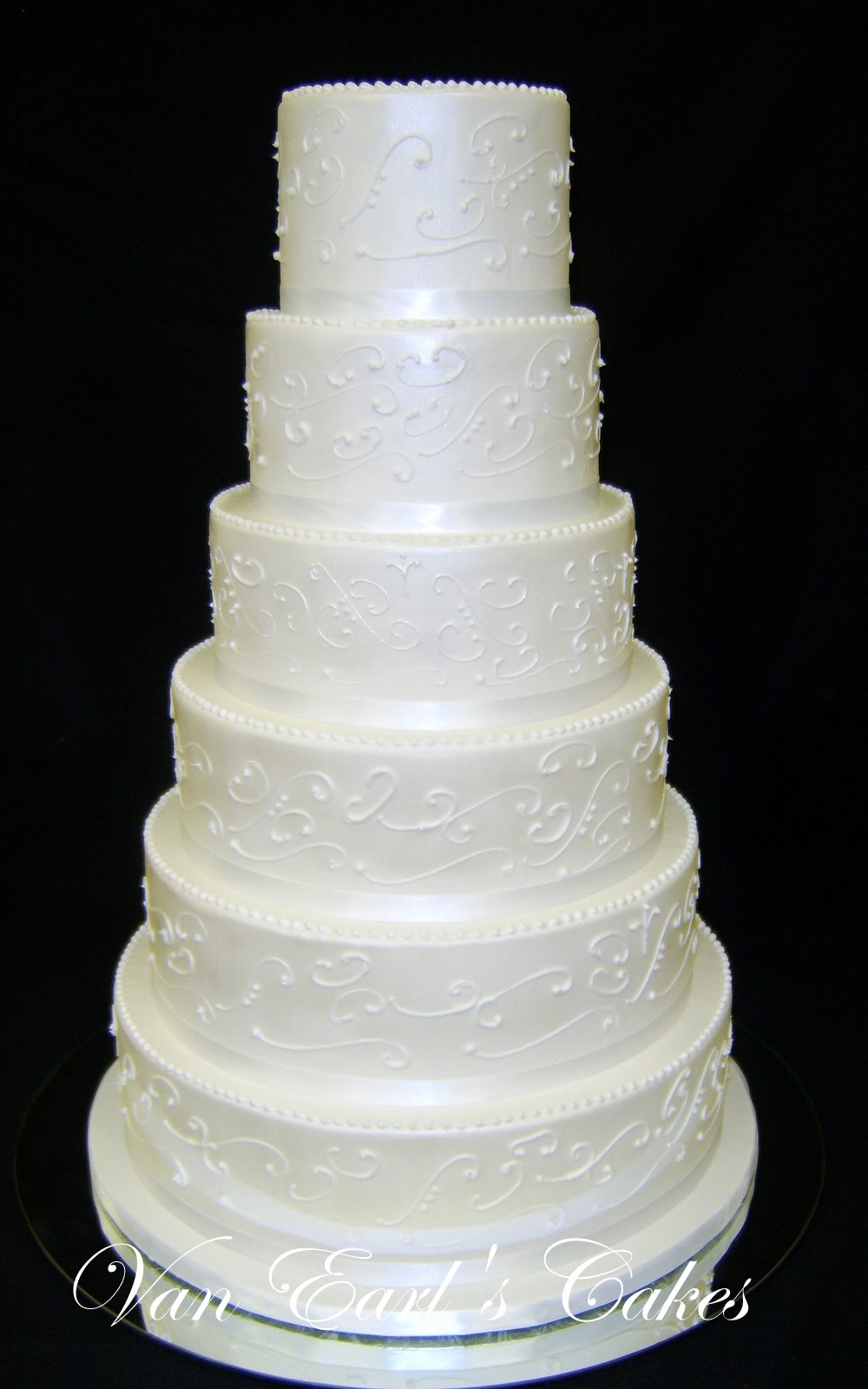 Simple White Wedding Cake