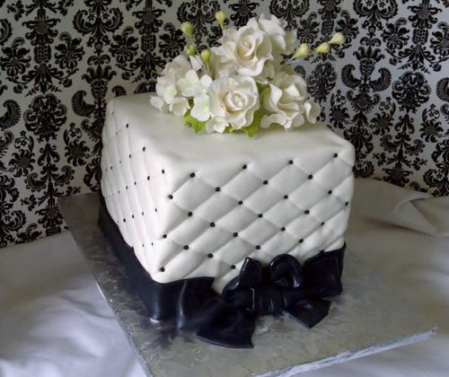 Small Square Wedding Cake Ideas