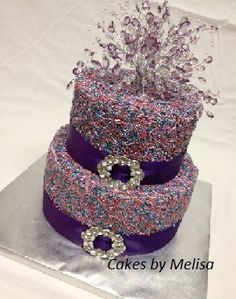 Sprinkle Covered Cake